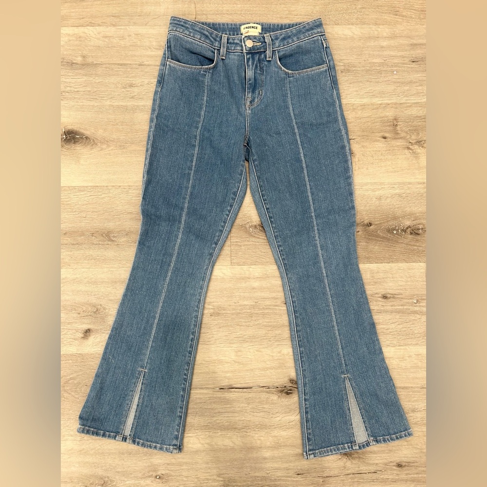 NWOT L’AGENCE Rue Split-Hem Cropped Jean Size 25 in color Vienna